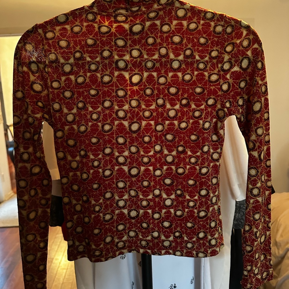 Vintage Red Italian Crop Top